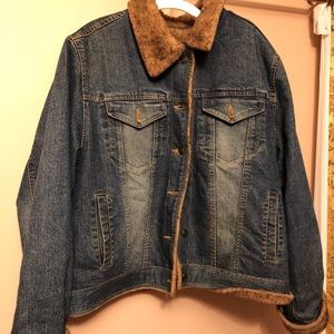 Denim Fur Coat